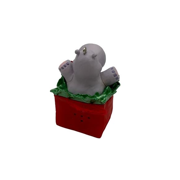 Hallmark Ornament I Want A Hippopotamus for Christmas Magic Sound NIB 2016 - Picture 5 of 6